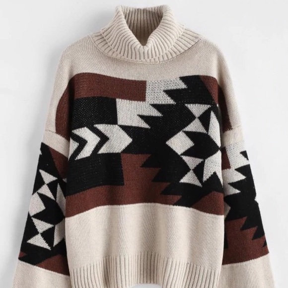 Zaful Sweaters - Zaful Oversized Turtleneck Sweater!